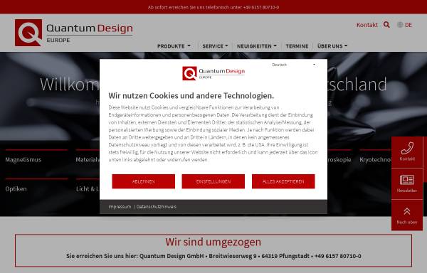 Vorschau von www.lot-qd.de, LOT-QuantumDesign GmbH
