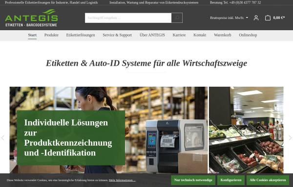 Vorschau von www.antegis.de, Antegis GmbH