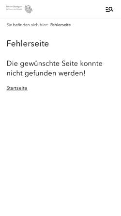 Vorschau der mobilen Webseite www.messe-stuttgart.de, IT & Business