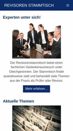 Vorschau der mobilen Webseite www.revisorenstammtisch.org, IT-Revisoren- und Prüfer-Stammtisch Düsseldorf