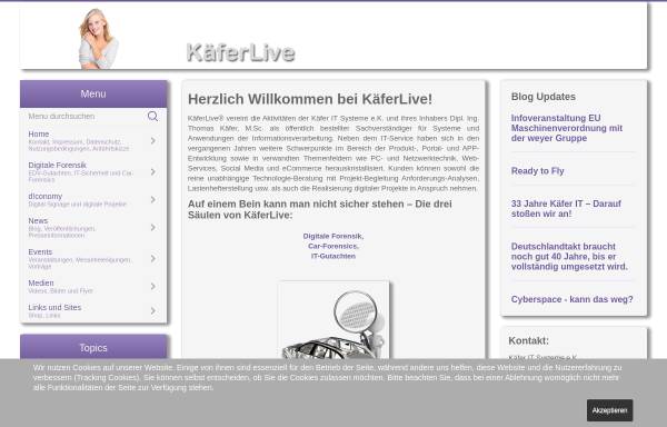 Vorschau von www.kaeferlive.de, Käfer EDV Systeme GmbH