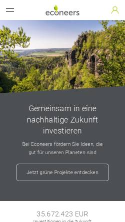 Vorschau der mobilen Webseite www.econeers.de, Econeers GmbH