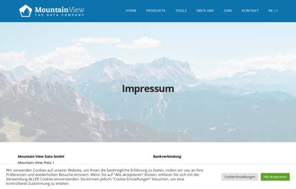 Vorschau von www.mountain-view.com, Software Systems - Finanzdatenservice GmbH