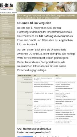 Vorschau der mobilen Webseite www.ug-ltd.de, UG-Ltd.de - Robert Hartl