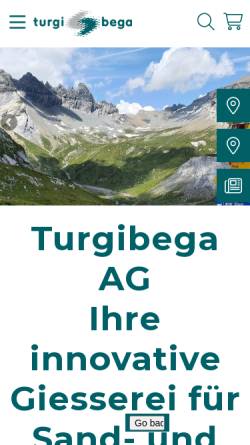 Vorschau der mobilen Webseite turgibega.ch, Turgiberga AG