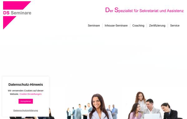 Vorschau von ds-seminare.de, DS Seminare - Der Spezialist für Sekretariat und Assistenz
