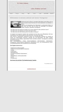 Vorschau der mobilen Webseite www.lektorat-lohmann.de, Dr. Heiner Lohmann, Lektor