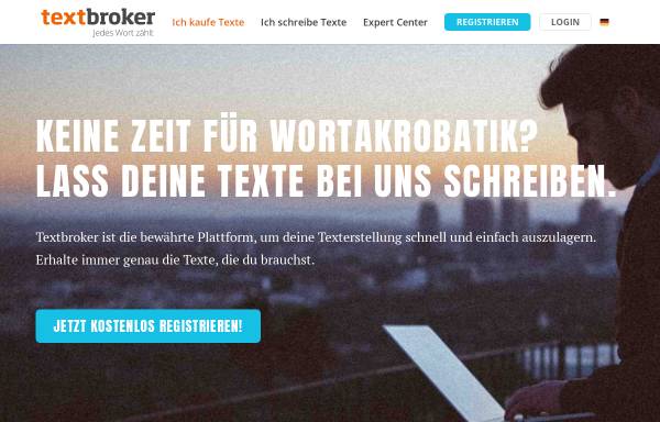 Vorschau von www.textbroker.de, Textbroker - Sario Marketing GmbH