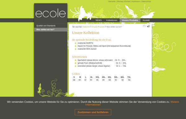 Vorschau von www.ecole-mode.de, Ecole mode e.K.