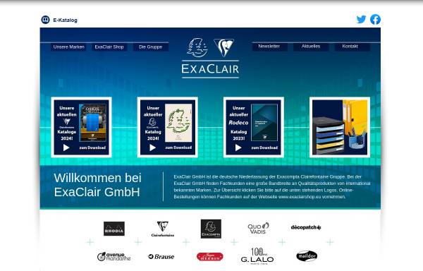Vorschau von www.exaclair.de, ExaClair GmbH