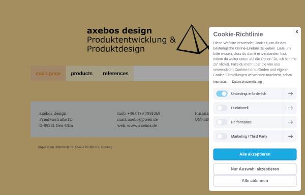 Axebos Produktentwicklung und Produktdesign , Inh. Dipl.-Des. Axel Bossert