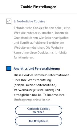 Vorschau der mobilen Webseite www.volkswagen.de, Volkswagen AG