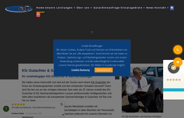 Vorschau von www.kfz-gutachter-lausen.de, Kfz-Sachverständigenbüro Lausen