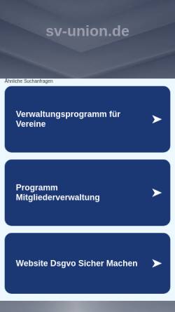 Vorschau der mobilen Webseite www.sv-union.de, KFZ Sachverständiger in Hilden