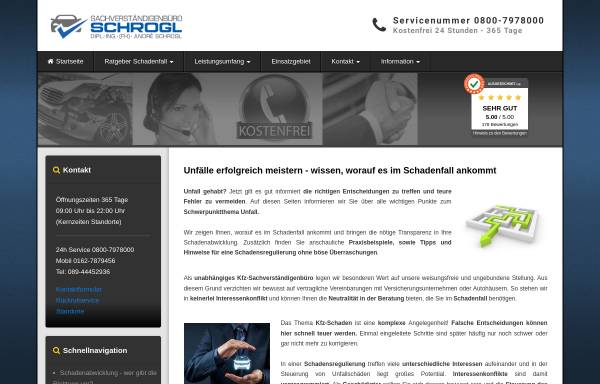 Vorschau von www.kfz-gutachter-schrogl.de, Kfz Sachverständigenbüro Dipl.-Ing. (FH) André Schrogl