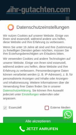 Vorschau der mobilen Webseite ihr-gutachten.com, ihr-gutachten.com GmbH