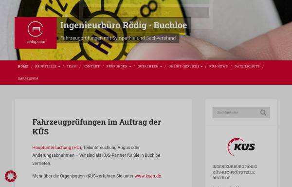 Vorschau von www.kfz-gutachter-roedig.de, KFZ-Sachverständiger Augsburg und Allgäu