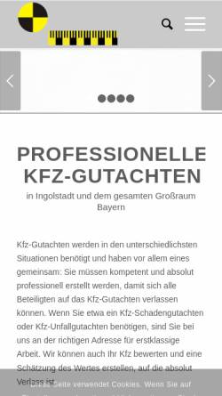 Vorschau der mobilen Webseite gutachter-ingolstadt.de, Kfz - Sachverständigenbüro S. Riturante GbR