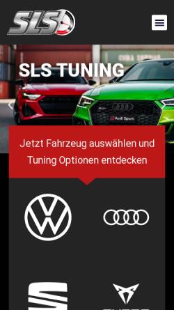 Vorschau der mobilen Webseite www.slstuning.de, SLS Tuning