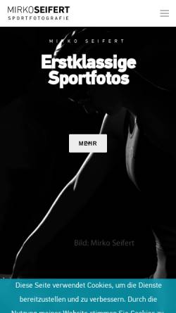 Vorschau der mobilen Webseite www.mirkoseifert.de, Mirko Seifert Sportfotografie