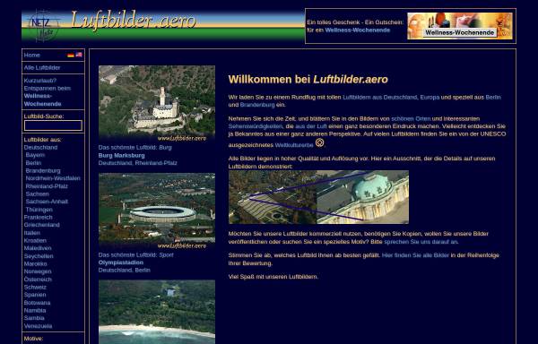 Vorschau von www.luftbilder.aero, Luftbilder aus Deutschland und Europa