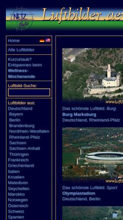 Vorschau der mobilen Webseite www.luftbilder.aero, Luftbilder aus Deutschland und Europa
