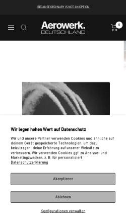 Vorschau der mobilen Webseite aerowerk.de, Aerowerk Luftaufnahmen