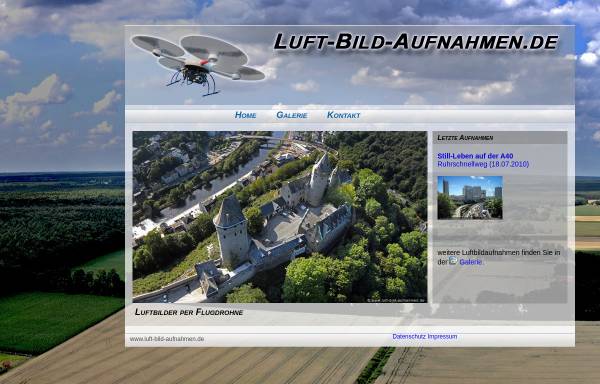 Vorschau von www.luft-bild-aufnahmen.de, Individuelle Luftbildaufnahmen per Flugdrohne