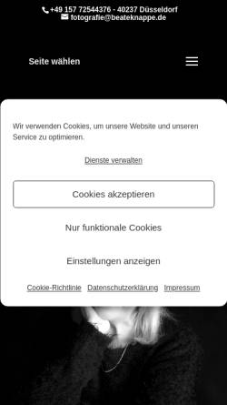 Vorschau der mobilen Webseite beateknappe.de, Beate Knappe