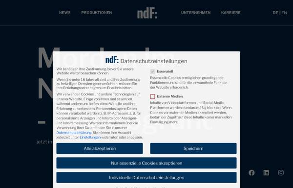 Vorschau von www.ndf.de, Akzente Film & Fernsehproduktion GmbH