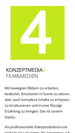 Vorschau der mobilen Webseite www.konzeptmedia4.de, KonzeptMedia4