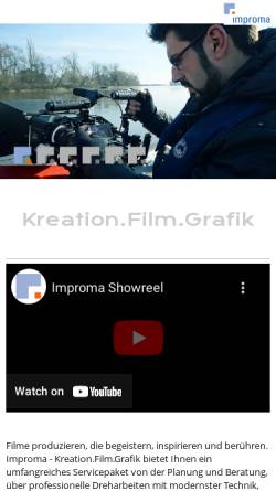 Vorschau der mobilen Webseite www.improma.de, Improma GmbH