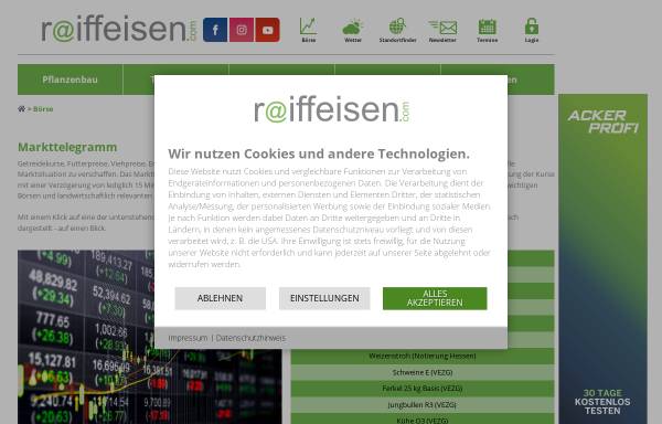 Tägliches Markttelegramm - Raiffeisen.com