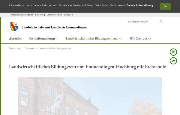 Vorschau von emmendingen.landwirtschaftsverwaltung-bw.de, Landwirtschaftliches Bildungszentrum Hochburg (Emmendingen)