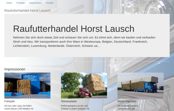 Vorschau von www.lausch-raufutter.de, Raufutterhandel Horst Lausch