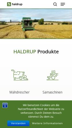 Vorschau der mobilen Webseite www.haldrup.net, Haldrup GmbH