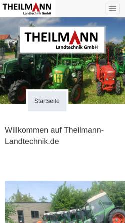 Vorschau der mobilen Webseite theilmann-landtechnik.de, Theilmann-Landtechnik