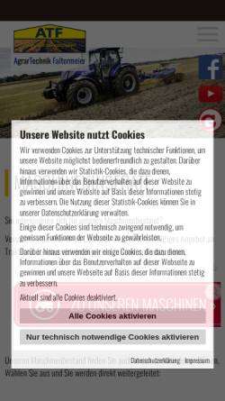 Vorschau der mobilen Webseite www.agrartechnik-faltermeier.de, Agrartechnik Faltermeier