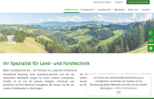 Vorschau von mehrlandtechnik.ch, Mehr Landtechnik AG