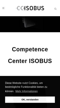 Vorschau der mobilen Webseite www.cc-isobus.com, Competence Center ISOBUS