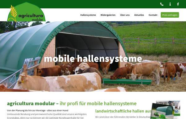 Vorschau von www.agricultura-modular.de, Agricultura modular GmbH & Co. KG