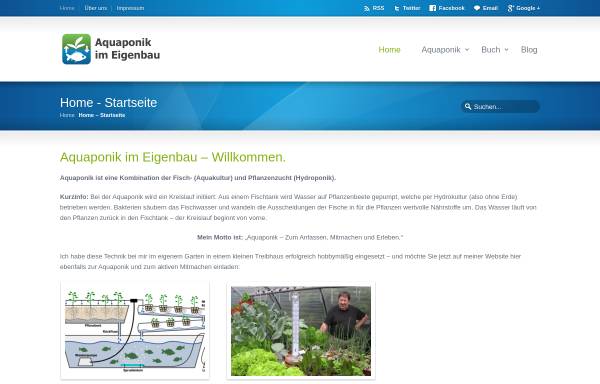 Vorschau von www.aquaponik-eigenbau.de, Aquaponik im Eigenbau