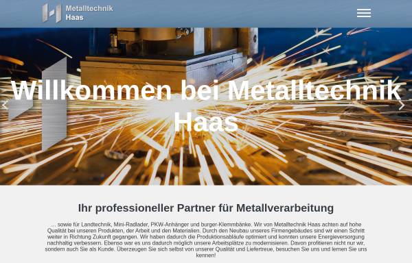 Vorschau von www.mt-haas.de, MTH Metalltechnik Haas GmbH