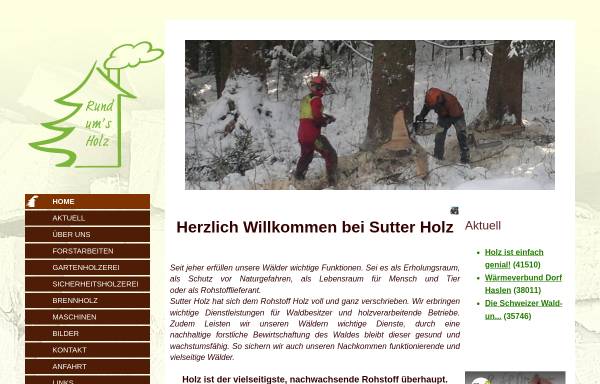 Vorschau von www.sutter-holz.ch, Sutter Holz