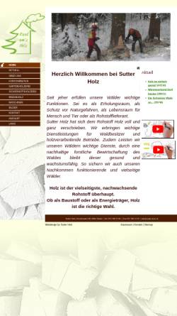 Vorschau der mobilen Webseite www.sutter-holz.ch, Sutter Holz
