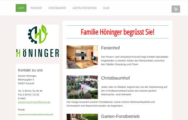 Vorschau von www.hoeninger-konzell.de, Daniel Höninger