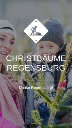 Vorschau der mobilen Webseite www.weihnachtsbaeume-regensburg.de, Horst Niesner