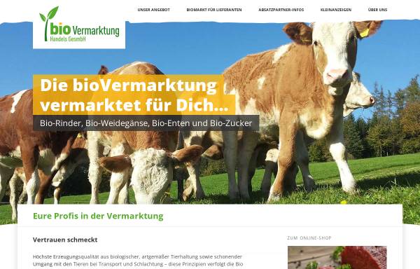Vorschau von www.biovermarktung.at, bioVermarktung Handels GesmbH