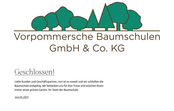 Vorschau von www.vorpommersche-baumschulen.de, Vorpommersche Baumschulen GmbH & Co. KG