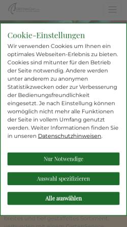 Vorschau der mobilen Webseite www.maxigruen.de, GartenBaumschulen BdB e.V. (GBV)
